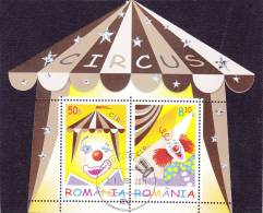 CIRC,CIRQUE,2011 ,CTO,FINE USED,BLOCK,ROMANIA. - Circus