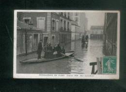 Paris 15 - Inondations De Janvier 1910 - Rue Lacordaire ( Animée ) - District 15