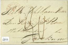 VOORLOPER BRIEFOMSLAG Uit 1846 Van LEEUWARDEN Aan De WETHOUDER S. ROM Te  GORKUM  (6852) - ...-1852 Prephilately