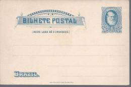 Entier Postal Carte Postale 40 Reis Bleu Neuf Superbe - Interi Postali