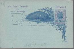 Entier Postal Carte Postale 80 Reis Bicolore  Neuf Superbe - Ganzsachen