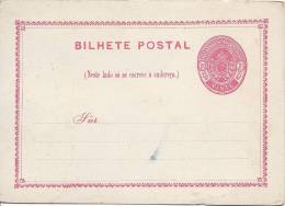 Entier Postal Carte Postale 20 Reis Rouge  Neuf Superbe - Interi Postali