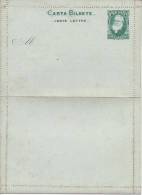 Entier Postal Carte Lettre 200 Reis Vert  Neuf Superbe - Entiers Postaux