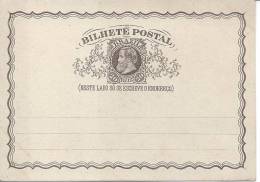 Entier Postal Carte Postale 20 Reis Marron  Neuf Superbe - Postal Stationery