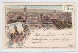 GERMANY KARLSRUHE  Nice Postcard - Karlsruhe