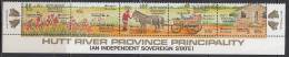 Hutt River Province(Australia) 1985 Christmas Overprint Strip MNH - Werbemarken, Vignetten