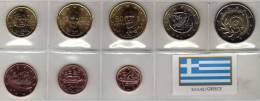 EURO-Satz Mit SM 2€ Griechenland 2011 Stg 21€ Stempelglanz Der Staatlichen Münze Greece Athen Set 1C.-2€ Coins Of Hellas - Grecia