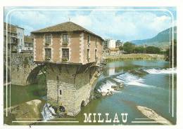 Cp, 12, Millau, Le Vieux Moulin Sur Le Tarn, Construit Sur Un Bastion Du Pont Vieux, Voyagée 1985 - Millau