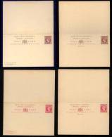 Antigua Ca 1900 2 Reply Postal Stationery Mint - 1858-1960 Colonia Britannica