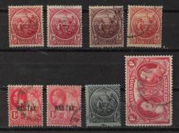 Barbados 8 Stamps Ca 1921-27 - Barbados (...-1966)