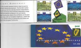 Irlande 1994 Carnet C856a élection Du Parlement Européen - Postzegelboekjes