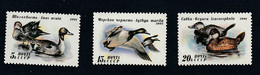 N5870-72 - URSS 1991 - LA  Fantastique  SERIE  Complète  Neuve**  De  3  TIMBRES  N° 5870 à 5872 (YT) -- FAUNE : Canards - Canards