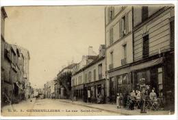 Carte Postale Ancienne Gennevilliers - La Rue Saint Denis - Gennevilliers