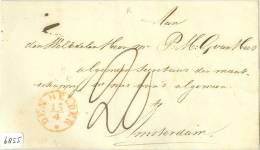 VOORLOPER BRIEFOMSLAG Van DEN HELDER  Naar AMSTERDAM  (6855) - ...-1852 Prephilately