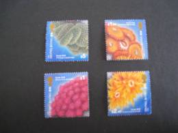 HONG KONG. 4 TIMBRES. FAUNE ET FLORE MARINE - Andere & Zonder Classificatie