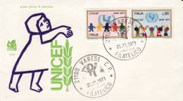 1971 - Italia - Unicef - FDC - UNICEF