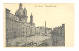 G1462 Roma - Piazza Navona - Old Mini Card / Non Viaggiata - Places