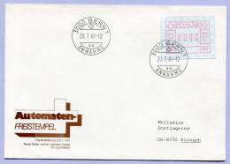 Brief FDC ATM Automatenmarken Typenänderung Bern 1981 (533) - Automatic Stamps