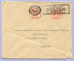 Letter BRUXELLES To VIENNA 1936 Slogan Machinestamp (199) - Lettres & Documents