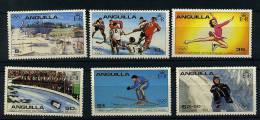 Anguilla ** N° 342 à 347 - J.O. Lake Placid (hockey, Ski, Patinage, Bobsleigh) - Anguilla (1968-...)