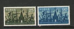 NORVEGE 1964 CHAPELLE DES MARINS  YVERT N°475/76  NEUF MNH** - Ongebruikt