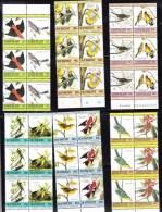 O) 1985 ST VINCENT,EXOTIC BIRDS. PAINTINGS BY JOHN JAMES AUDUBON,PAIRS,MNH. - St.Vincent (1979-...)
