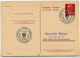 DDR P 65 A Antwort-Postkarte Sost. Nationalkongress Handelskammer UMEÅ Schweden 1967 - Privatpostkarten - Gebraucht