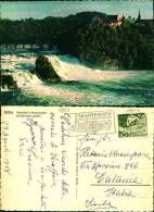 8373)cartolina  Illustratoria -rheinfail B. Neuhausen Mit Schloss Laufen-viaggiata - Neuhausen Am Rheinfall