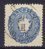 VER2298 - SASSONIA 1863 , 2 N. Azzurro N. 16 . - Saxe