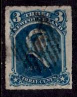 Newfoundland 1877 3 Cent Queen Victoria Rouletted Issue #39 - 1865-1902