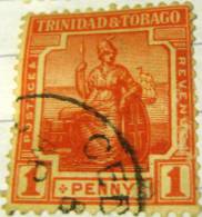 Trinidad And Tobago 1913 Badge Of The Colony 1d - Used - Trindad & Tobago (...-1961)