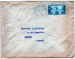 France: 1945   Lettre Avec N°503 "pour La France D'outre-mer"  Voyagée De Bourges Vers Amiens - Covers & Documents