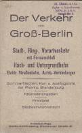 DEUTSCHLAND  -  DER VERKEHR VON GROSS - BERLIN  --   MIT GROSSE KARTE  -  STRASSENBAHN UND  AUTOBUS - Europa