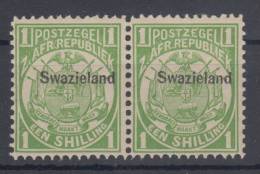 Great Britain Former Colony Swazieland 1 Shilling In Pair Mi#5A 1889 MNH ** - Swaziland (...-1967)