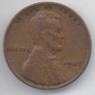 STATI UNITI 1 CENT 1942 - 1909-1958: Lincoln, Wheat Ears Reverse