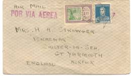 ARGENTINA - VIA AEREA - VF  COVER From BUENOS AIRES To CAISTER-ON-SEA , NORFOLK - Yvert # A17 +303 - Luftpost