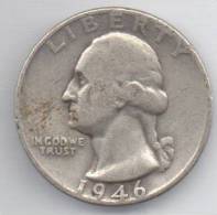 STATI UNITI QUARTER DOLLAR 1946 AG - 1932-1998: Washington