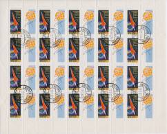 USSR 1962 Mi 2587ZfaA 1th ANNIVERSARY OF FIRTS MANNED SPACE  FLIGHT MINT FULL SHEET ** - Feuilles Complètes