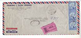 1960? Egitto Egypt U.A.R. Cover Registered Air Mail To Kassel Germany UAR 2 Scan - Briefe U. Dokumente