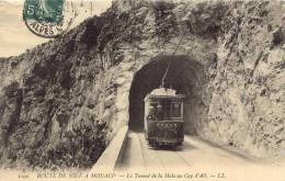 Route De Nice à Monaco Le Tunnel De La Mala Au Cap D'Ail - Cap-d'Ail