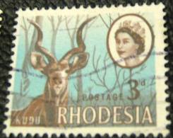 Rhodesia 1966 Kudu 3d - Used - Rhodesien (1964-1980)