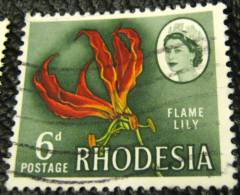 Rhodesia 1966 Flame Lily 6d - Used - Rhodesien (1964-1980)