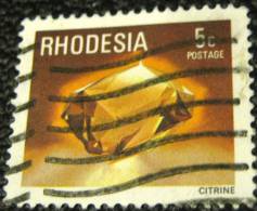 Rhodesia 1978 Citrine Mineral 5c - Used - Rhodesien (1964-1980)