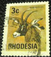 Rhodesia 1974 Roan Antelope 3c - Used - Rhodesien (1964-1980)