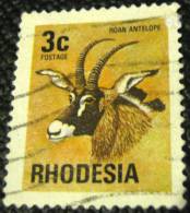 Rhodesia 1974 Roan Antelope 3c - Used - Rhodesia (1964-1980)