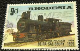 Rhodesia 1969 Locomotive 7th Class Beira-Salisbury 1899 9d - Used - Rhodésie (1964-1980)