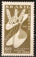 BRAZIL # 812  - 4th National Festival Of Wheat  - 1954 - Unused Stamps