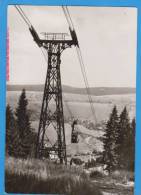 OBERWIESENTHAL - TELECABIN, TELEFERIC  Postcard + Stamps Rubens 2 Scan - Oberwiesenthal