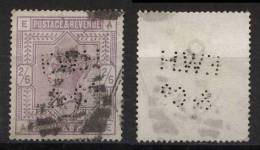 Grossbritannien Great Britain Mi# 82 Gest M€ 75,- Perfin - Used Stamps