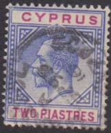 CYPRUS 1912 2pi Blue & Purple KGV SG 78 U XT148 - Cipro (...-1960)